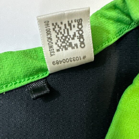 Adidas Adizero Short Sleeve Shirt Men's Sz L Black Neon Comfort Performance - Picture 11 of 15